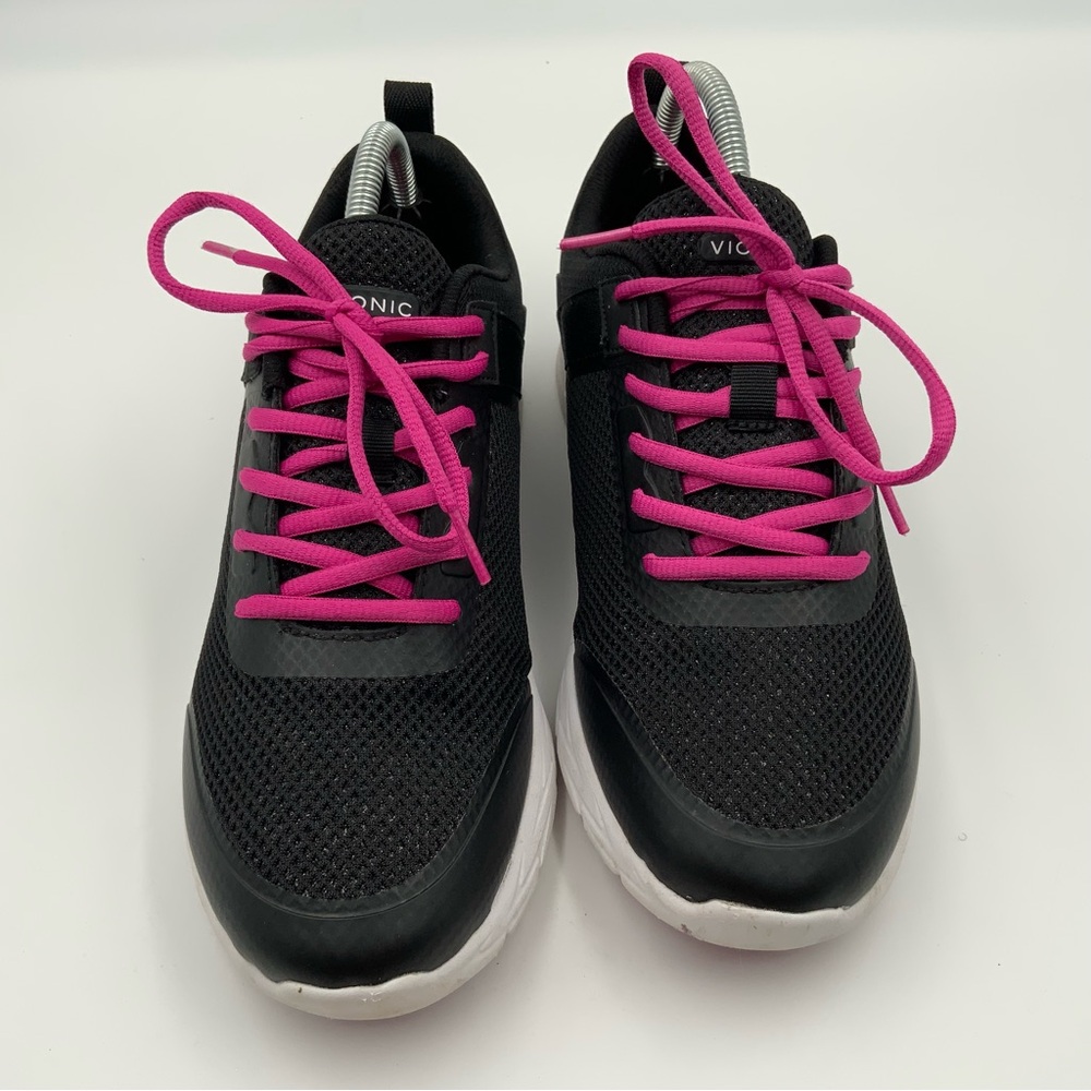 Vionic Womens Isleah MET Black and Pink Comfort Walking Sneakers. Size 9. - Picture 7 of 10